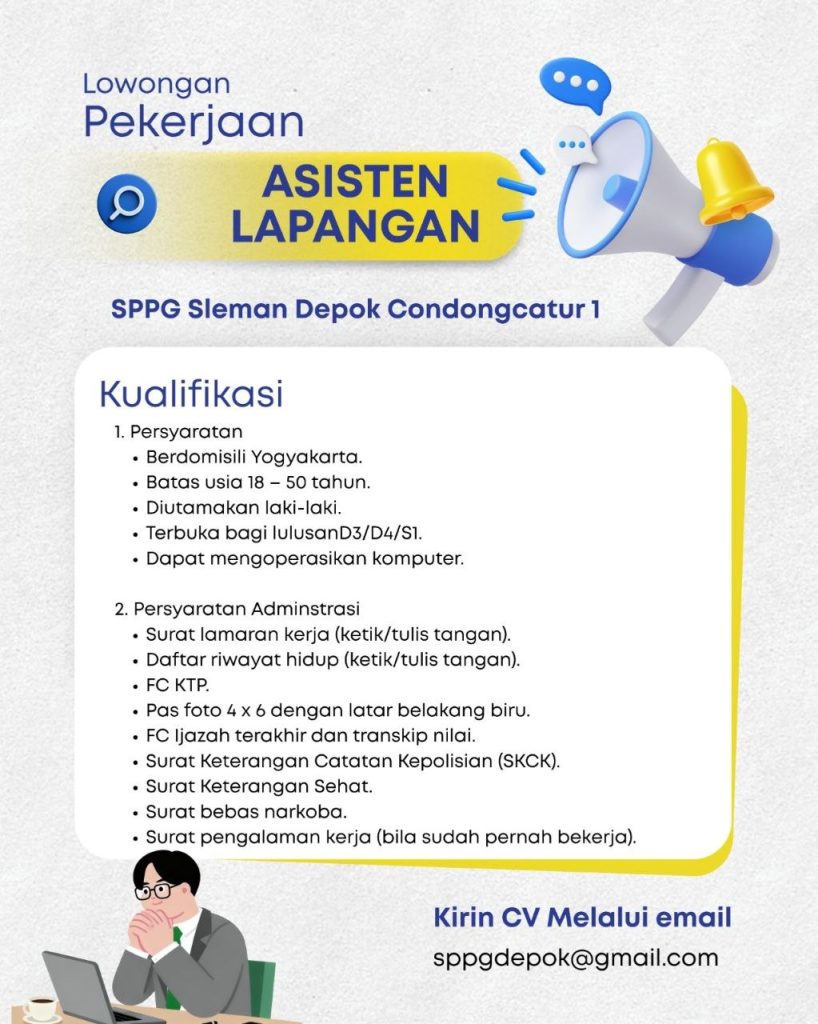 Poster lowongan LOKER JOGJA