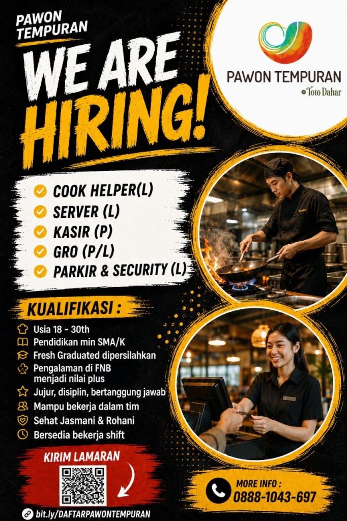 Poster lowongan Pawon Tempuran