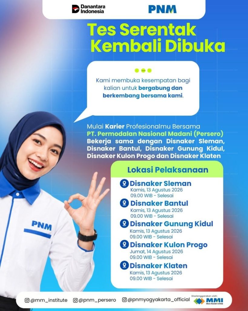 Poster lowongan PT. Permodalan Nasional Madani (Persero)