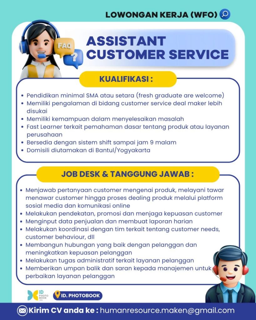 Poster lowongan ID Photobook