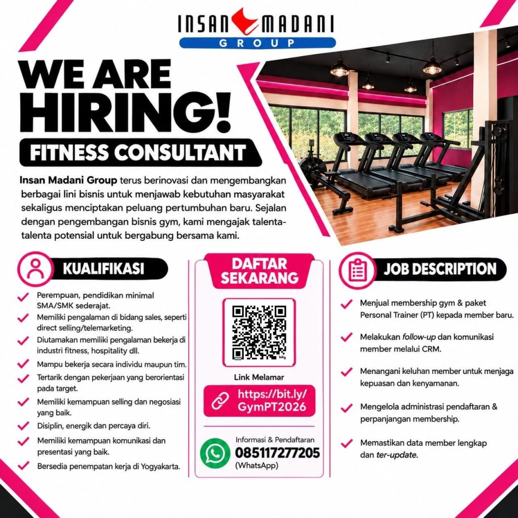 Poster lowongan Insan Madani Group