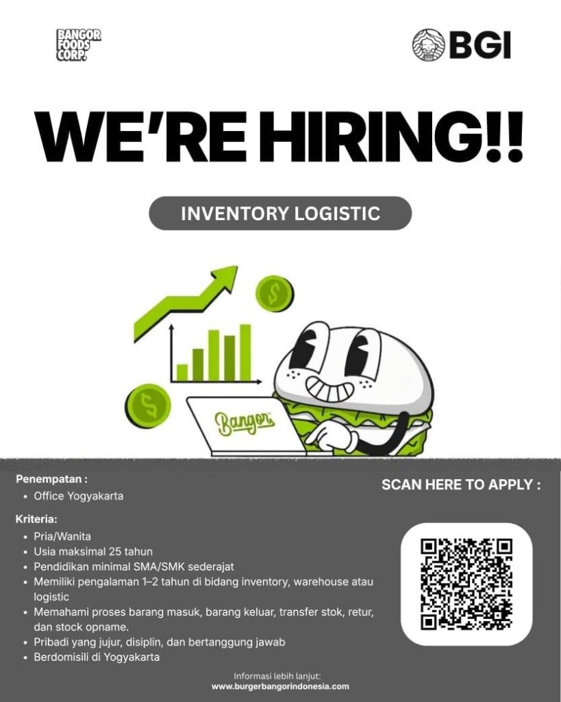 Poster lowongan Bangor Foods Corp.