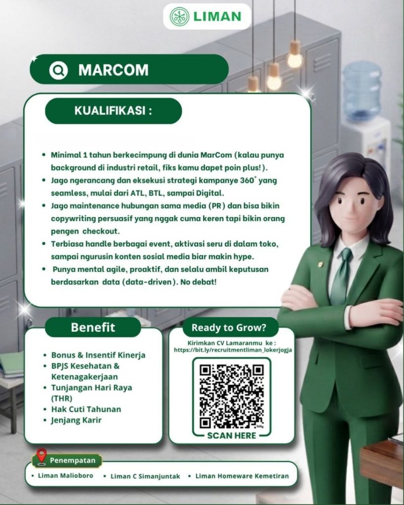 Poster lowongan Liman