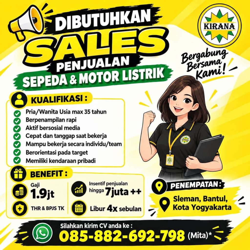 Poster lowongan Kirana