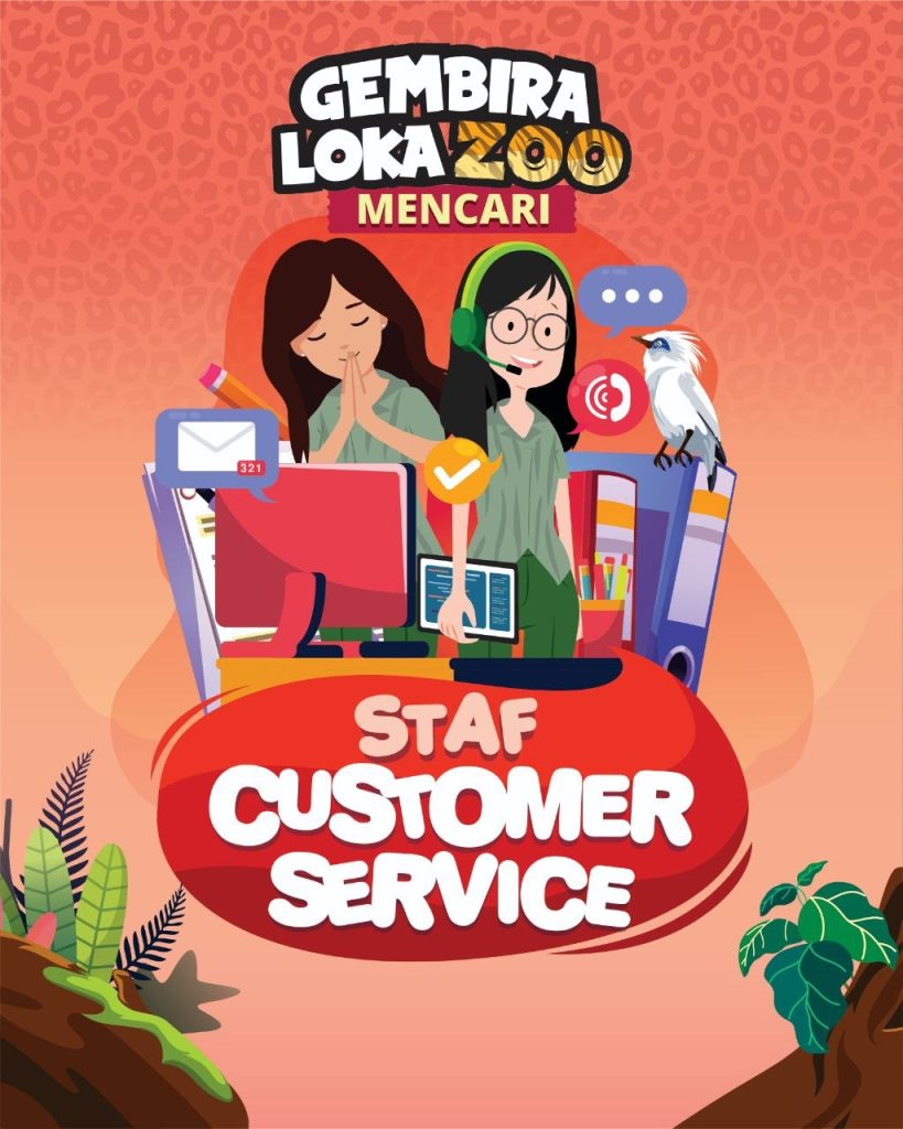 Poster lowongan Gembira Loka Zoo