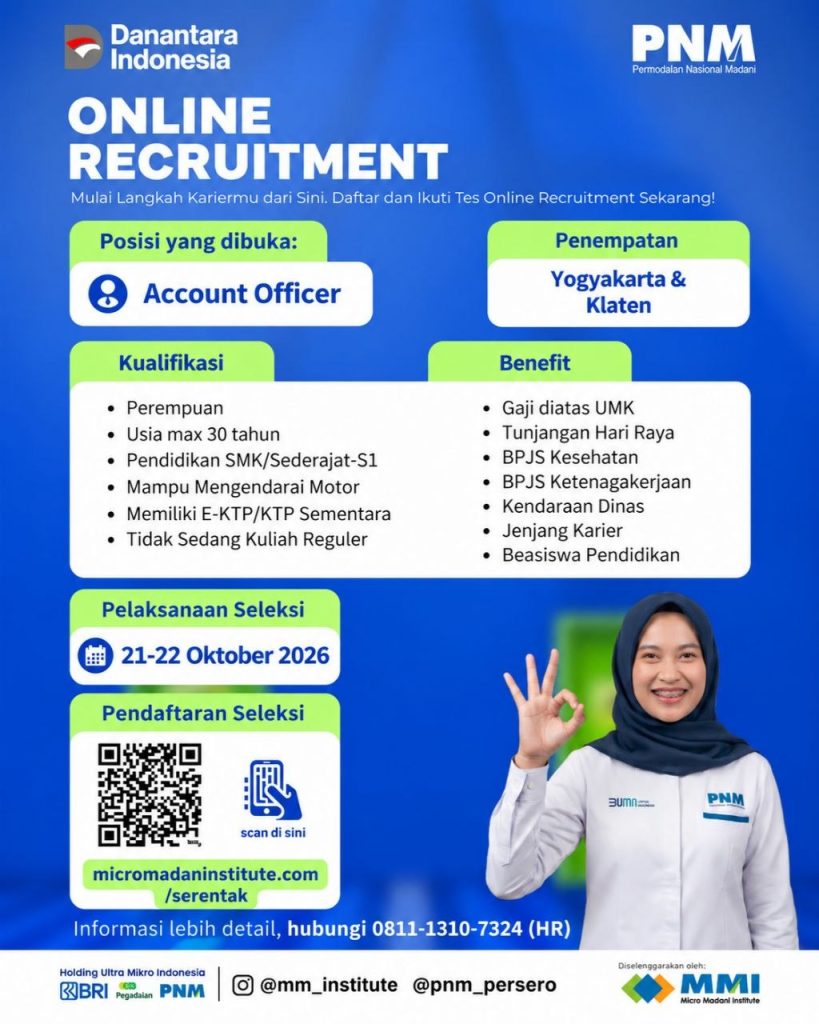 Poster lowongan Danantara Indonesia / PNM