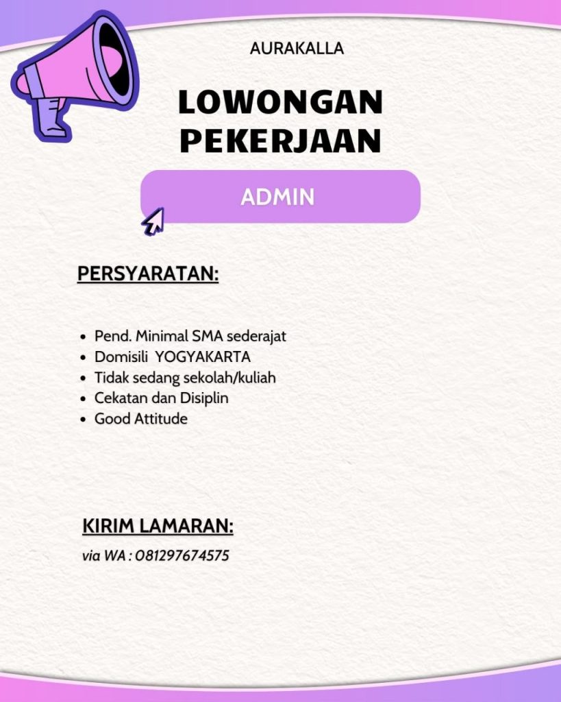 Poster lowongan AURAKALLA