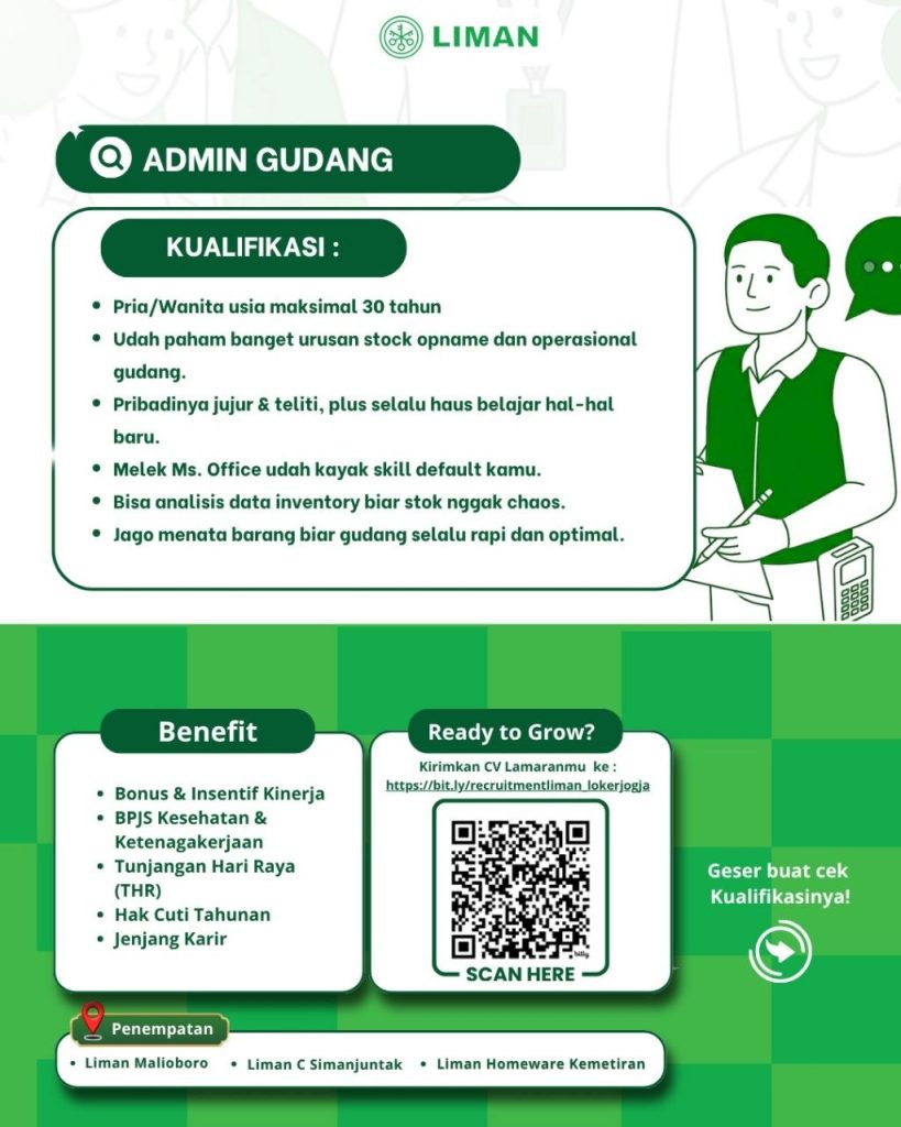 Poster lowongan Liman