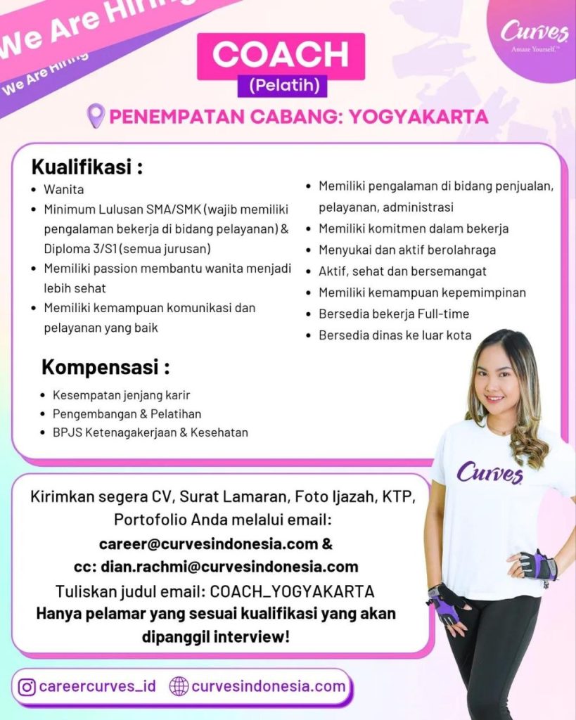 Poster lowongan Curves