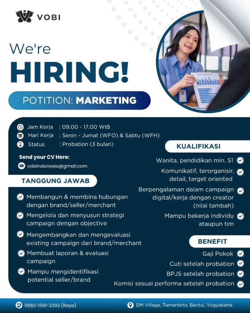 Poster lowongan VOBI
