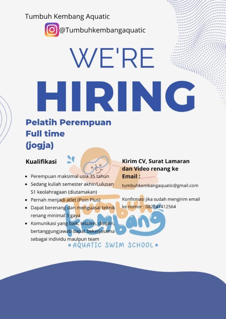 Poster lowongan Tumbuh Kembang Aquatic
