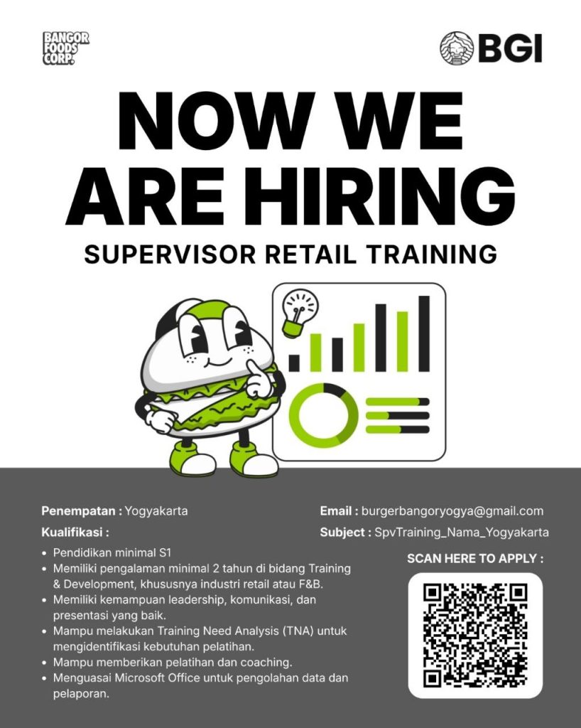 Poster lowongan Bangor Foods Corp.