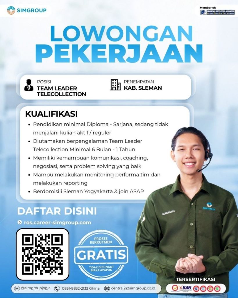 Poster lowongan SIMGROUP